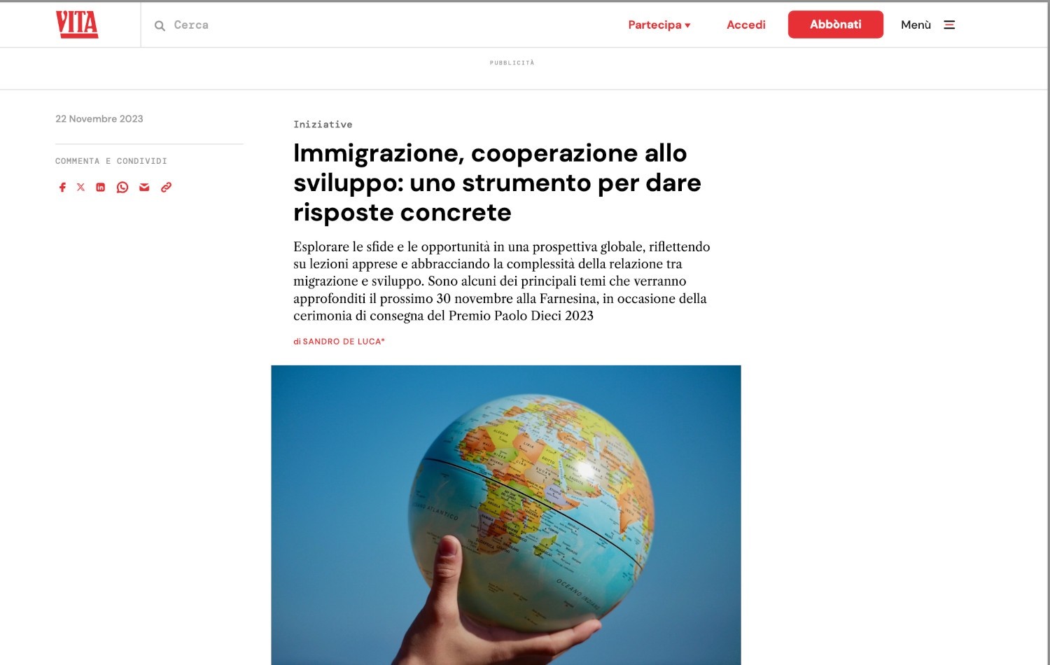 Immigrazione, cooperazione allo sviluppo: uno strumento per  ... Imagen 1